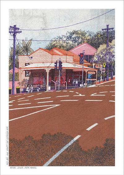 Jumbo Card A4 Cards Alan Innes Red Hill. One Eighty Six Espresso Bar. 