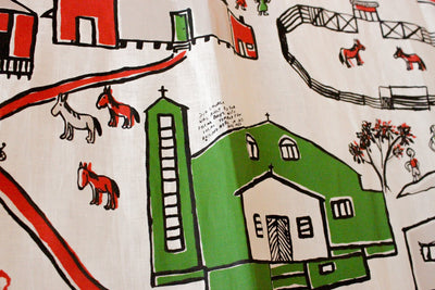Printed linen fabrics per 2 meter roll Textiles Hopevale 