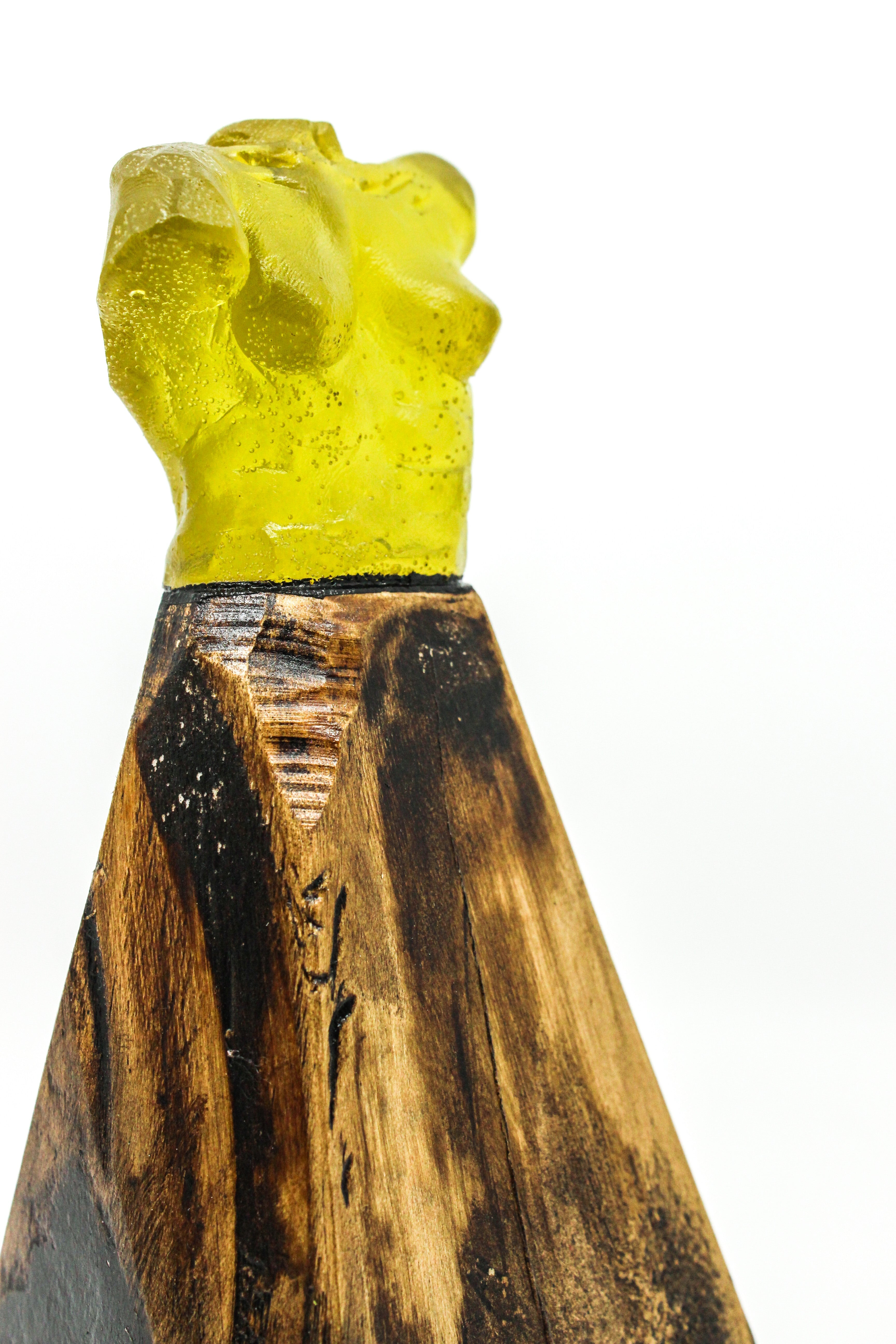 January One Resin and Wood Torso Statuette Sculpture & Art object Jan Van Dijk 