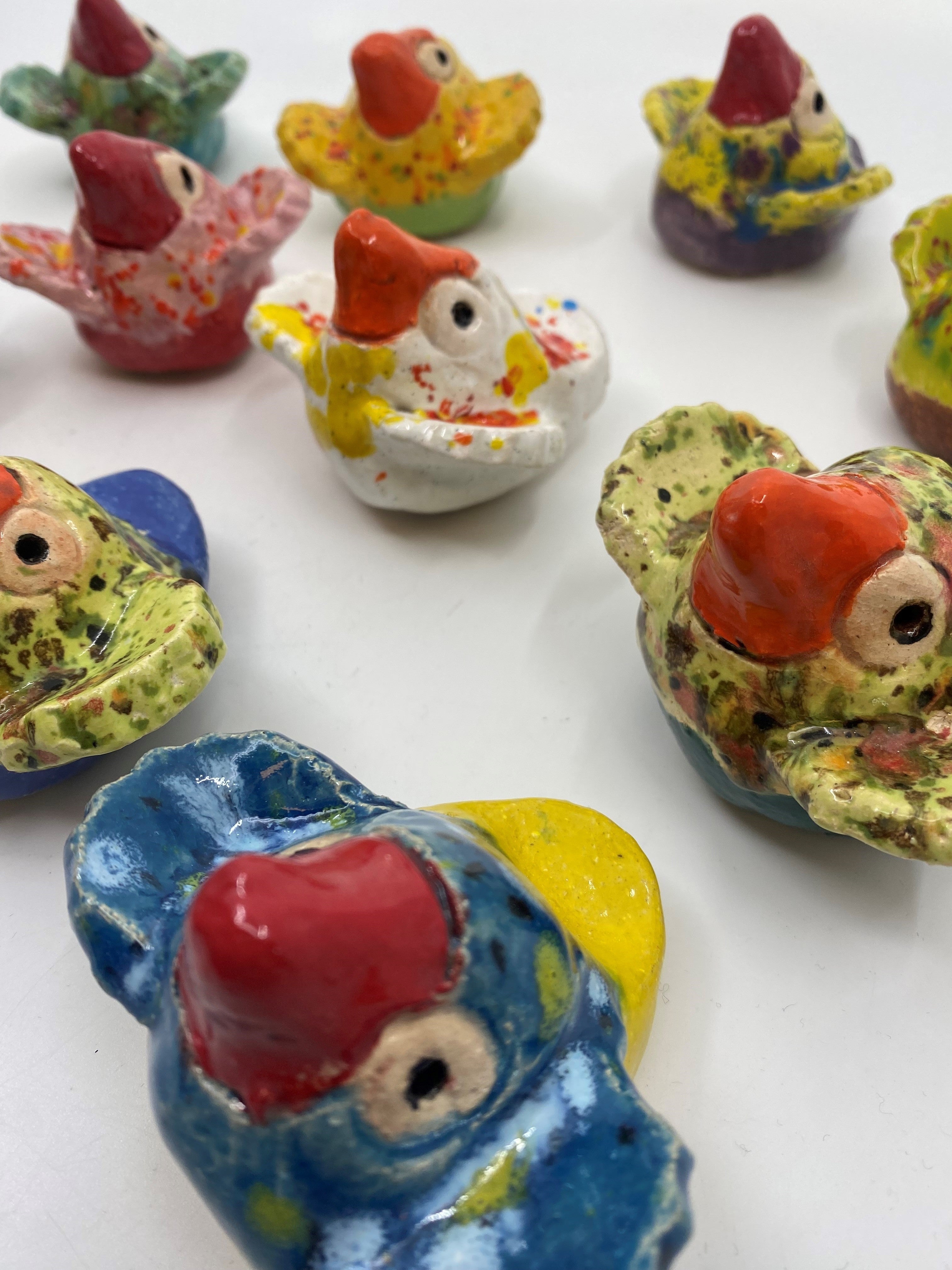 Small Ceramic Birds Sculpture & Art object Barbara George 