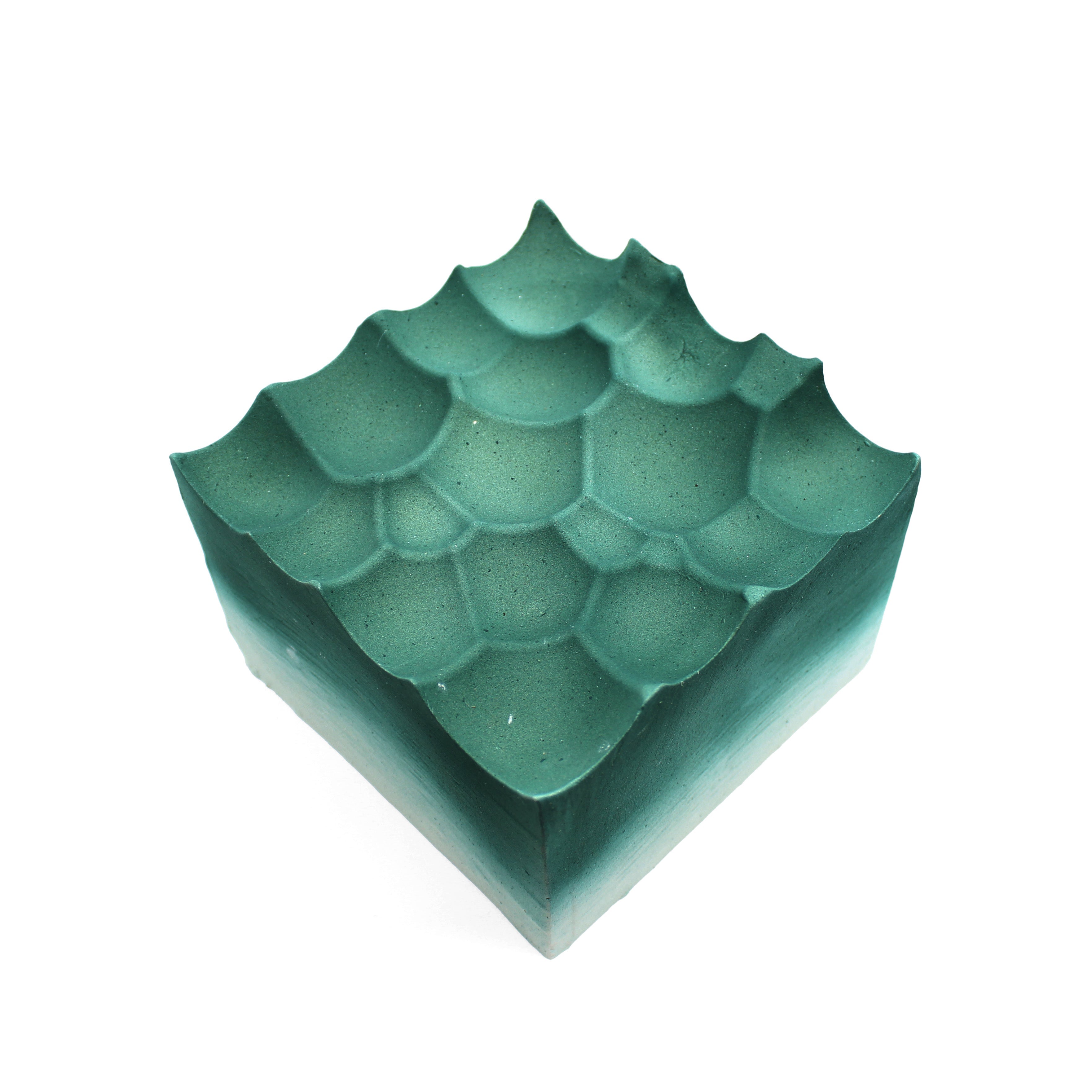 Green square cloud Ceramics Minqi Gu 