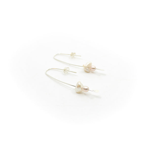 Wire Pearl Earrings Jewellery Mary Odorcic #2 