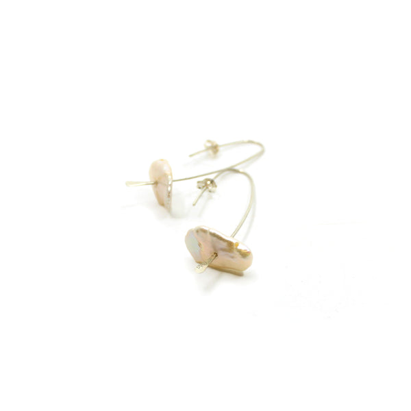 Wire Keshi Pearl Earrings Jewellery Mary Odorcic #1 