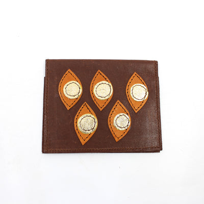 Card Wallet Textiles & Fibre Art Kimi Schieren Eyes-brown 