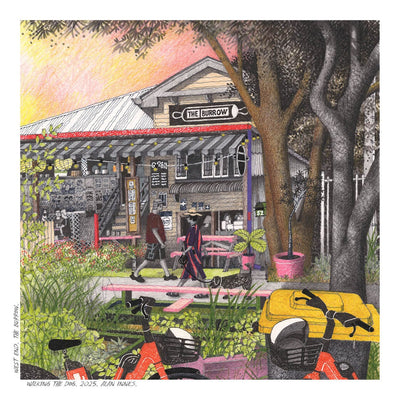 Greeting Card Square Cards Alan Innes West End. The Burrow. 