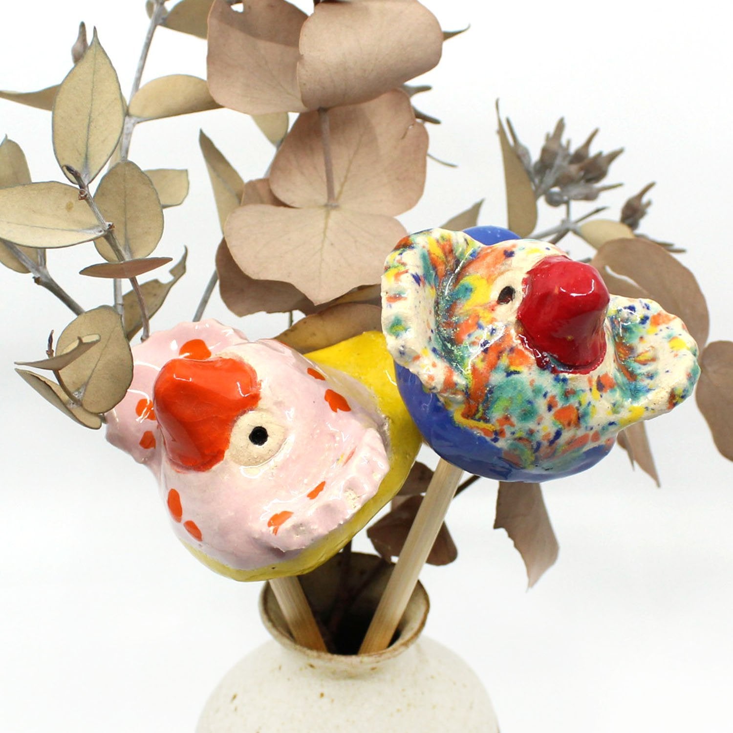 Small ceramic birds Sculpture & Art object Barbara George 