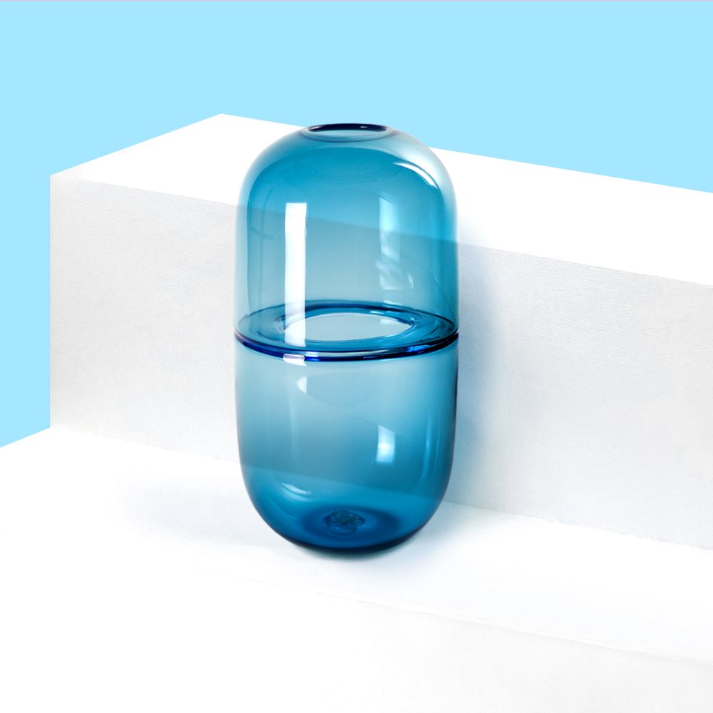 Sugarpill Vase - Cobalt Glass Yeend Studio 