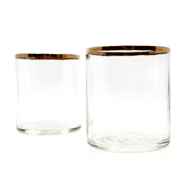 Gold Rimmed Whisky Glass Glass KAH 