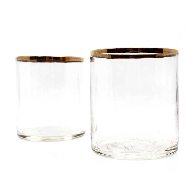 Gold Rimmed Whisky Glass Glass KAH 