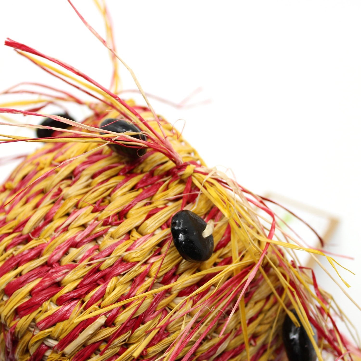Basket in Reds and Yellows Fibre Art MOA ARTS 