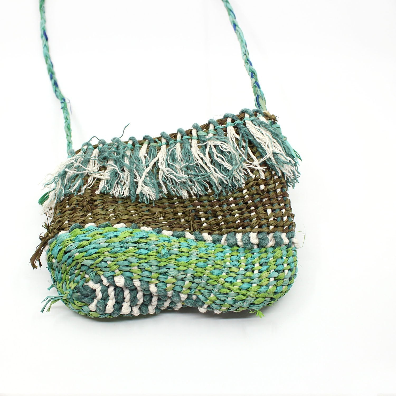 Bag in Green/Olive Fibre Art MOA ARTS 
