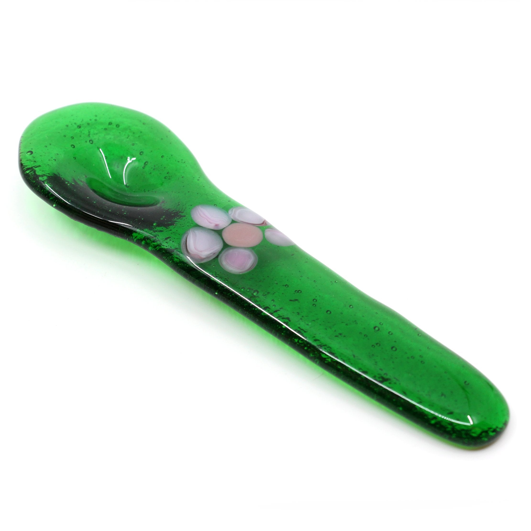 Glass Spoons Glass Lawn Bowls Green 