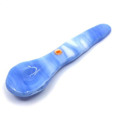 Glass Spoons Glass Lawn Bowls Opaque Blue 